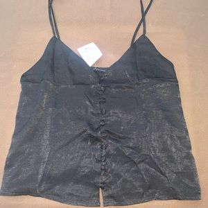 brandy silk tank top